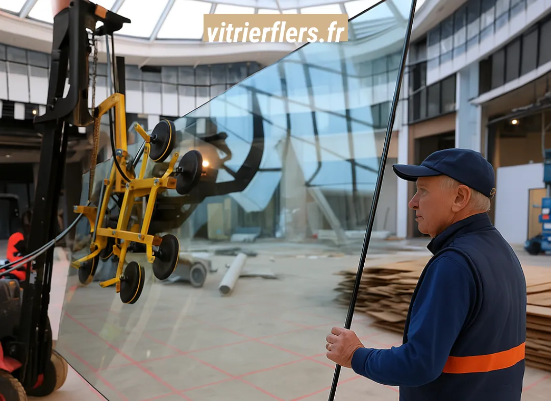 Remplacement de vitrine magasin Flers